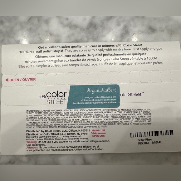 ⭐️3 for $20⭐️ Color Street Solar Flare Manicure Set - Picture 3 of 4